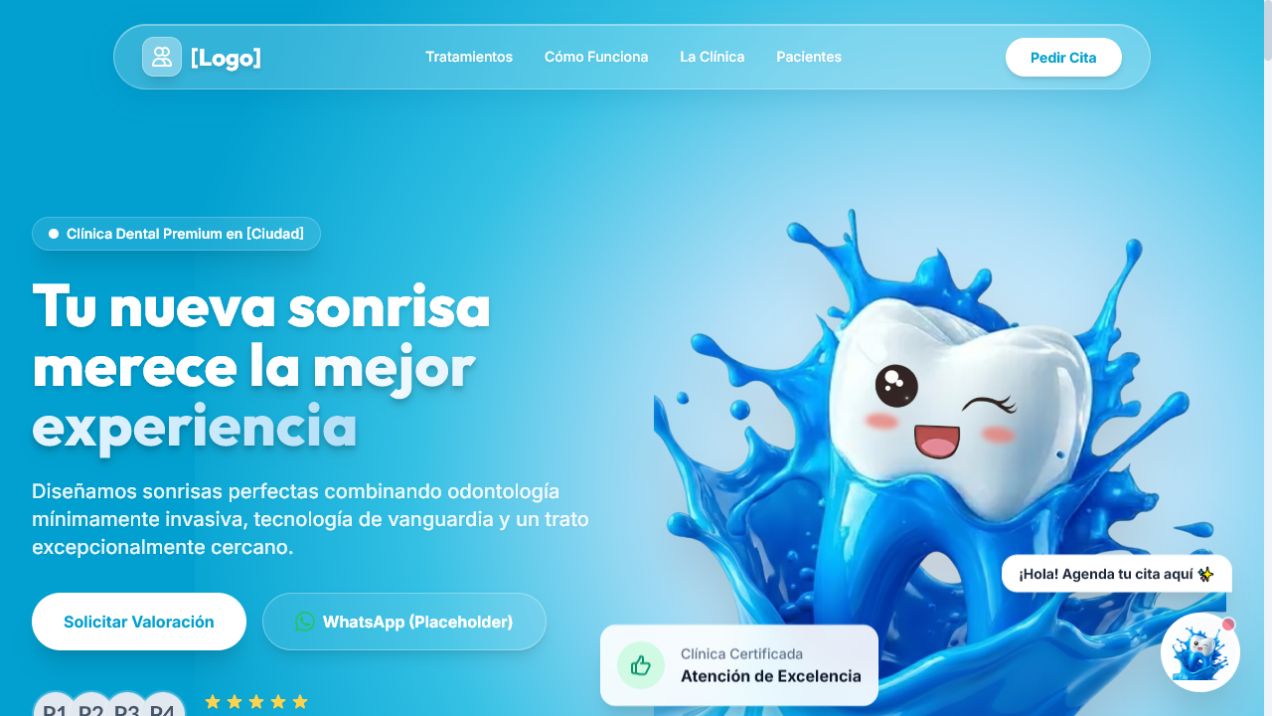 Vista previa de Plantilla #1 — Cyan/Mint