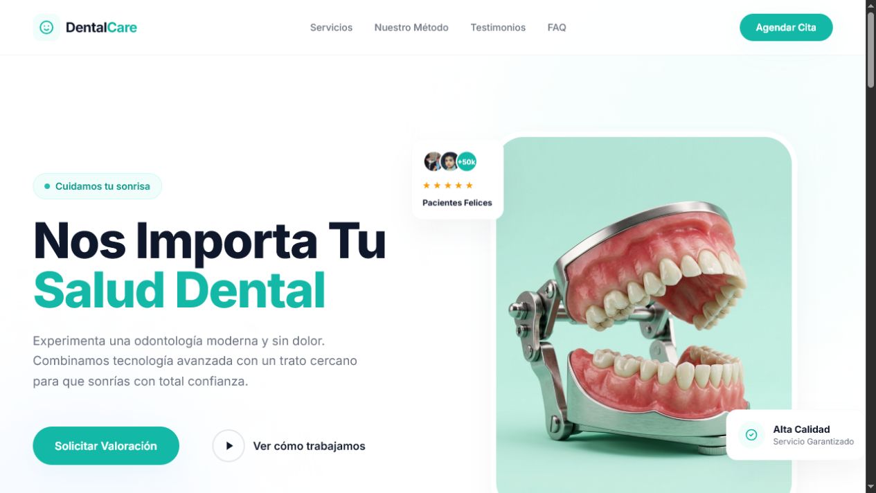 Vista previa de Plantilla #3 — DentalCare
